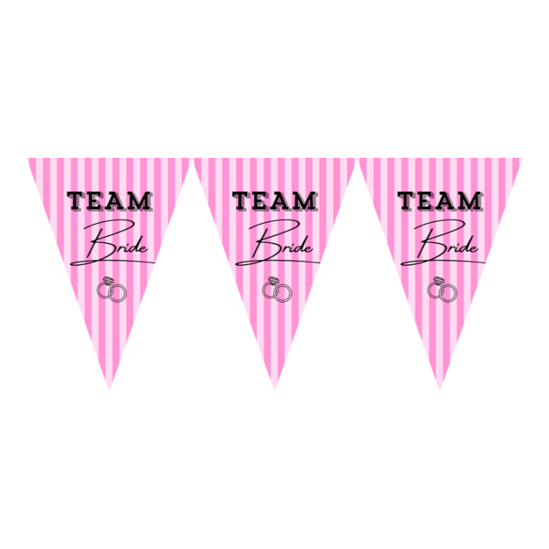 "TEAM Bride" - Вимпел, 15 прапорців
