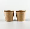 Крафт стакани 110 мл паперові одноразові для гарячих напоїв 50шт/уп - 3