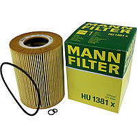 Фильтр масляный MAN TGA/ TGS/ TGX/ E2000/ F2000 MANN-FILTER HU 1381 X (51.05504.0098, 51055040098)