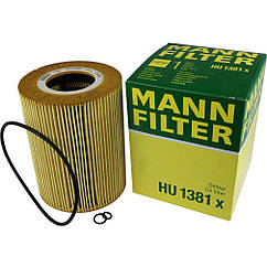 Фільтр масляний MAN TGA/ TGS/ TGX/ E2000/ F2000 MANN-FILTER HU 1381 X (51.05504.0098, 51055040098)