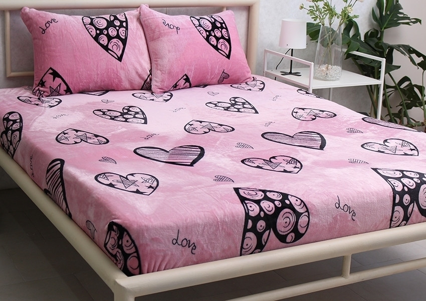 Простирадло на гумці + наволочки (160х200х20) ALM1921, фото 1