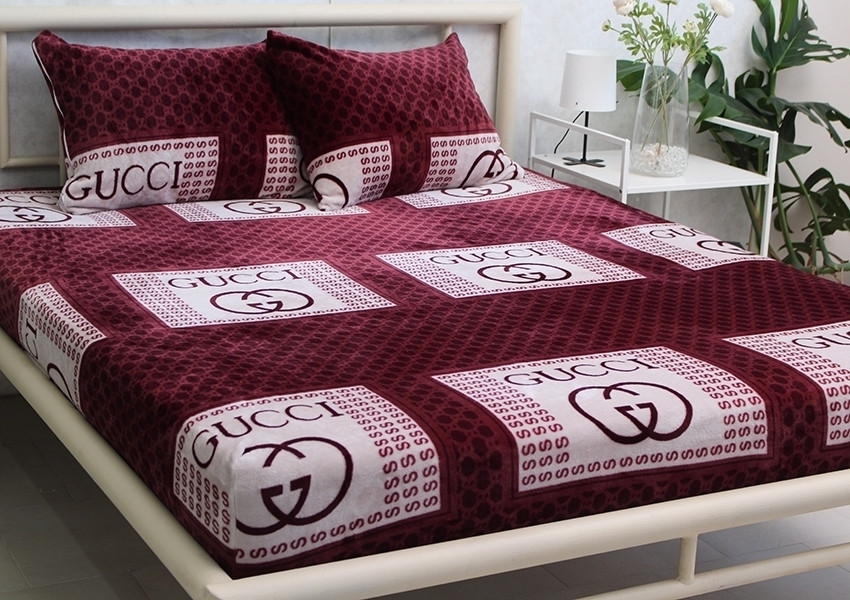 Простирадло на гумці + наволочки (160х200х20) VL1377, фото 1