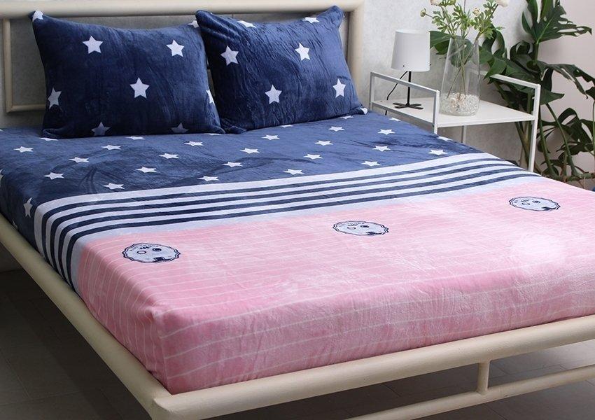 Простирадло на гумці + наволочки (180х200х20) ALM1904, фото 1