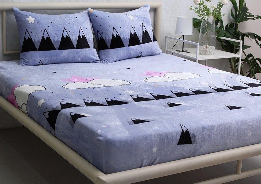 Простирадло на гумці + наволочки (160х200х20) ALM1916, фото 1