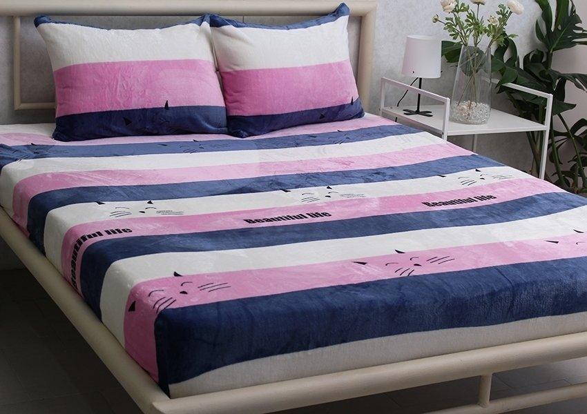 Простирадло на гумці + наволочки (160х200х20) ALM1922, фото 1