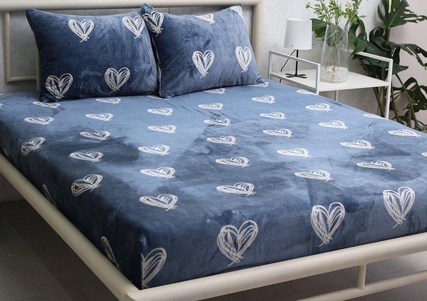 Простирадло на гумці + наволочки (180х200х20) ALM1902, фото 1