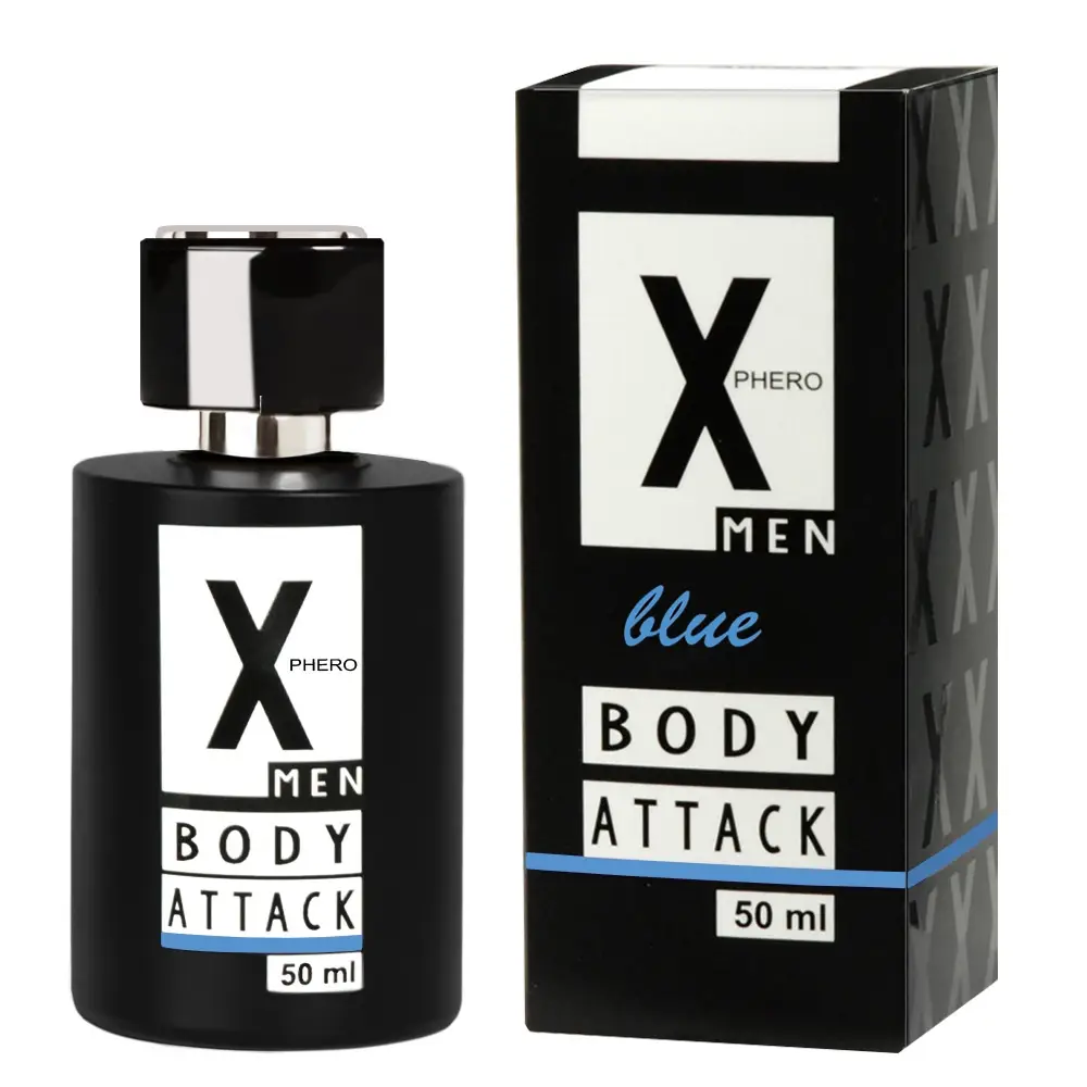 Парфуми з феромонами для чоловіків X phero Men Blue Body Attack, 50 ml