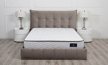 М'яке ліжко Теана з підйомним механізмом 160*200 велюр бежевий, фото 3