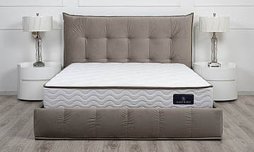 М'яке ліжко Теана з підйомним механізмом 160*200 велюр бежевий, фото 4