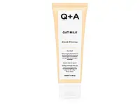 Очищающее кремовое средство для лица с овсяным молоком Q+A Oat Milk Cream Cleanser, 125мл