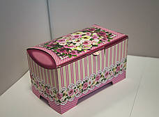 Паперова коробка Скринька "Троянди" рожевий, 150-300г, фото 2