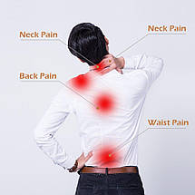 Масажер роликовий для спини та шиї, попереки Massager of neck kneading 12V 24 W (20), фото 5