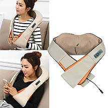 Масажер роликовий для спини та шиї, попереки Massager of neck kneading 12V 24 W (20), фото 6