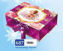 Святкова картонна упаковка до Великодня для цукерок, 150-300г