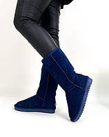 Високі зимові уггі синього кольору, валянки 36