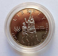 Юбилейная монета 50 центов США Олимпиада в Атланте баскетбол 1995 (S)
