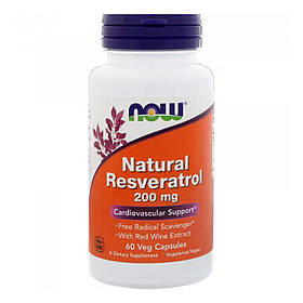 Натуральний ресвератрол (Natural Resveratrol) 200 мг 60 капсул