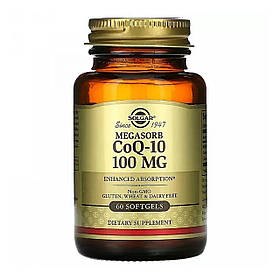 Коензим Q10 Мегасорб доповнений (Megasorb CoQ-10) 100 мг 60 капсул
