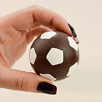 Шоколадная фигура "Футбольный мяч черный" Ф-40 КЛАССИЧЕСКОЕ сырье. Размер: Ø52мм, вес 50г