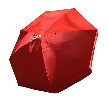 Великий торговий кругла парасолька 2.5 м Парасолька від сонця та дощу Червоний