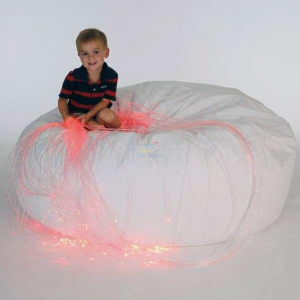 Оптоволоконний ігровий дитячий Сенсорний Мішок — обладнання для світлотерапії, фото 1