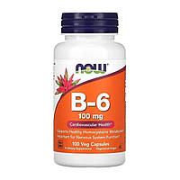Вітамін В6 (Vitamin B6) 100 мг 100 капсул NOW-00456