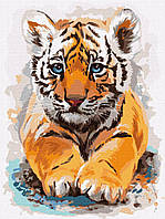 Картина по номерам Маленький тигрёнок 30х40см Ідейка