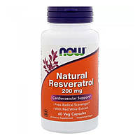 Натуральный ресвератрол (Natural Resveratrol) 200 мг 60 капсул