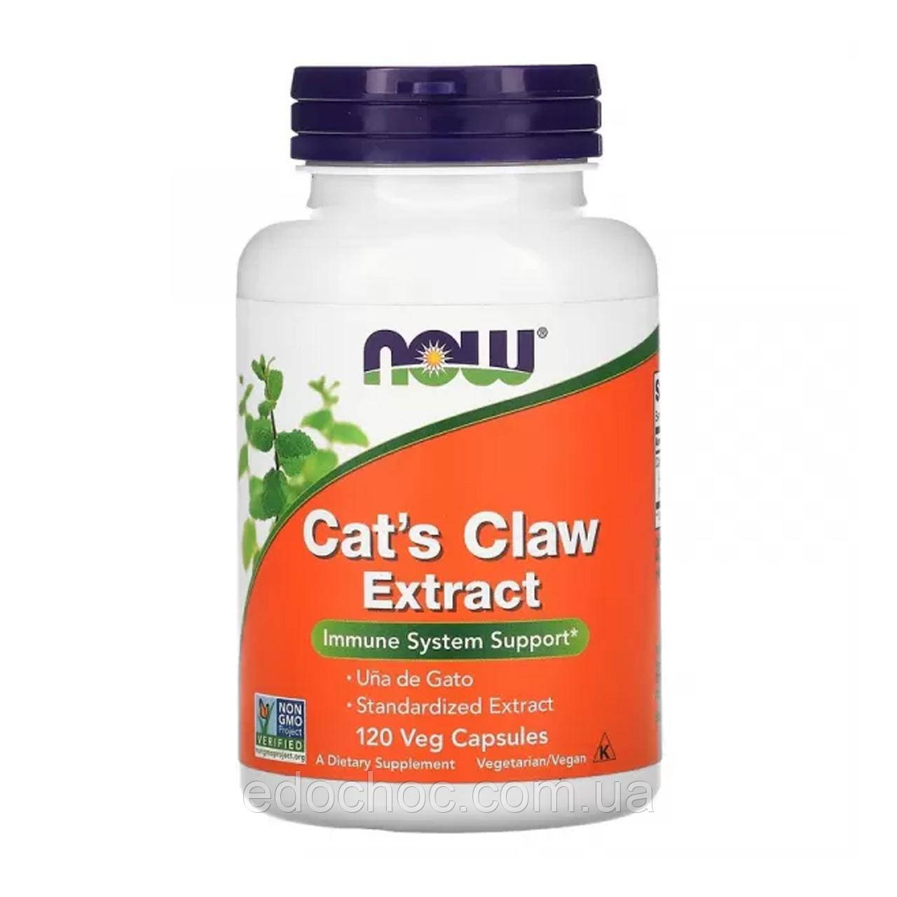 Екстракт котячого кігтя (Cat's Claw Extract) 334 мг 120 капсул NOW-04628