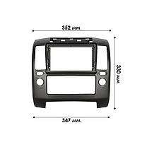 Перехідна рамка Lesko 9" для авто Nissan Navara 2005-2010 Frontier 2004-2010 (4710) 1 шт., фото 4