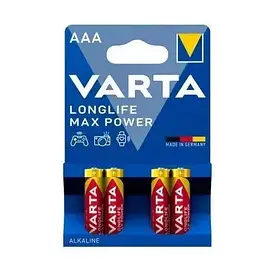 Батарейка Varta MAXPOWER ААА лужна AL ALKALINE ДЛЯ ТОНОМЕТРУ