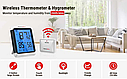 Кімнатний термометр та гігрометр ThermoPro TP65S 250W (-20 - +70°C) WiFi з віддаленим датчиком, фото 7