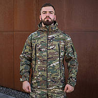 Военная тактическая куртка Soft Shell Grifon (Мультикам) Green