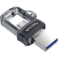 Микро юсб флешка. Флешка с microUSB SanDisk USB 3.0 Ultra Dual Drive OTG M3.0 32Gb (150 Mb/s)