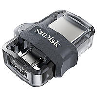 Флешка. Флеш-накопитель SanDisk USB 3.0 Ultra Dual Drive OTG M3.0 128Gb (150Mb/s) Black