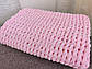 Дитячий плюшевий плед ручної роботи із Alize Puffy, 90*90см, фото 4