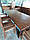 Стол Эмине 2м, деревянный стол для дачи, уличный стол, стол из сосны, стол в кафе, фото 3