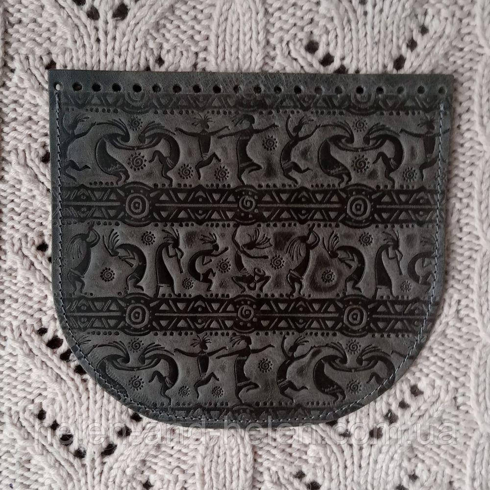 Клапан для сумки ""Кокопеллi"". Колір "Сірий"., фото 1