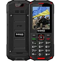 Кнопочный телефон Sigma mobile X-treme PA68 Black Red