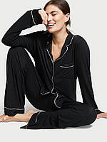 Трикотажная Пижама Victoria's Secret Supersoft Modal PJ Set Модал, Черная