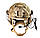 Балістичний шолом каска FAST Helmet NIJ IIIA Койот Тактичні навушники M32, фото 2