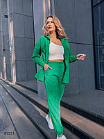 Вельветовий жіночий костюм з сорочкою прямого крою на кнопках та штани на на резинці з 42 по 48 розмір, фото 10
