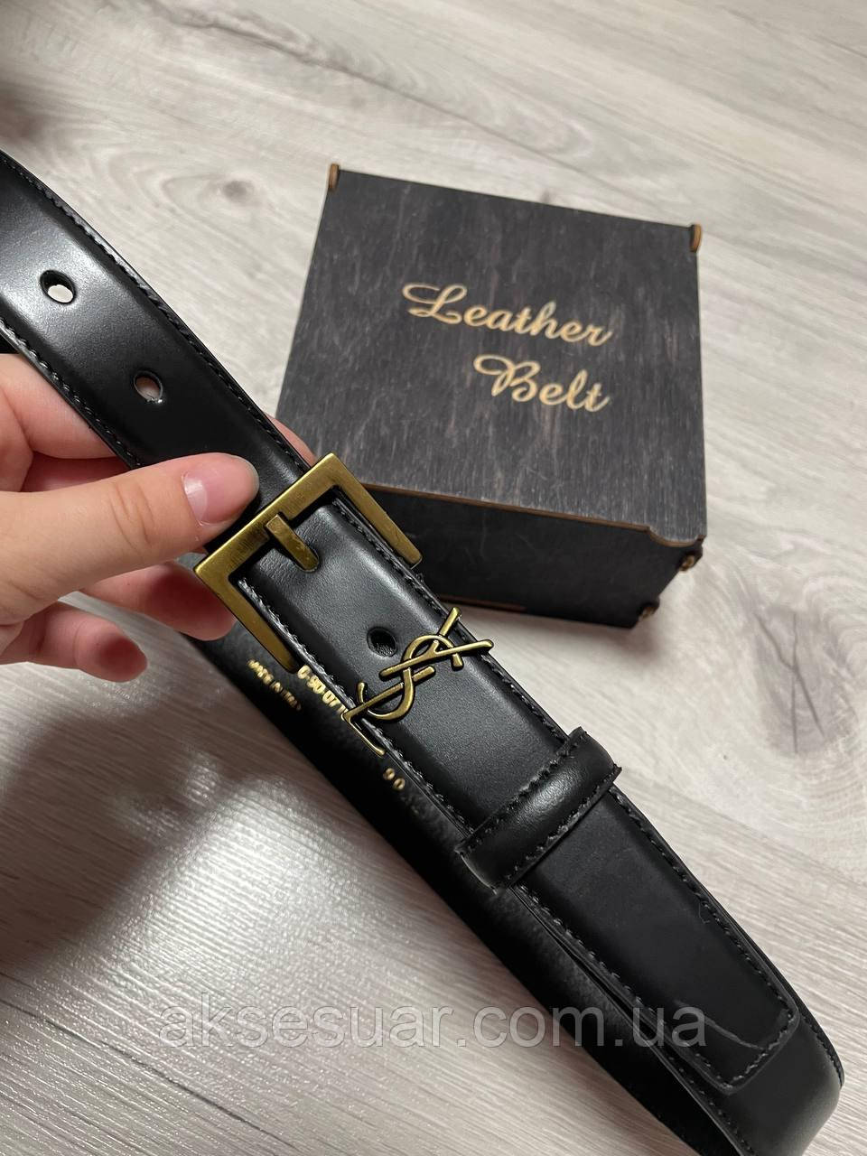 Ремінь із натуральної шкіри жіночий  пояс ширина 3 см., фото 1