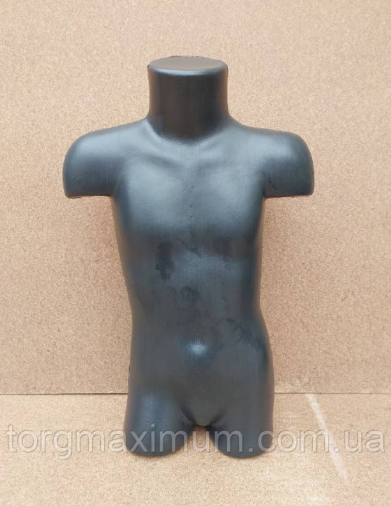 Манекен дитячий торс чорний, фото 1