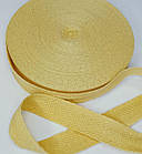 стрічка кіперна світло жовта 20мм