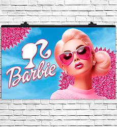 Плакат на день народження "Barbie" розмір - 75х120 см.
