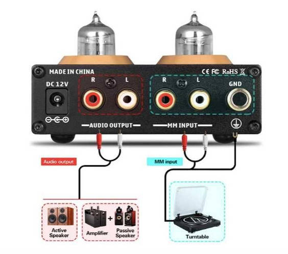 Купить Ламповый фонокорректор TUBE T3 для винилового проигрывателя ...