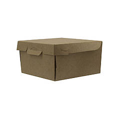 Ланчбокс 120*120*70 мм крафт збірний (100 шт./пач)