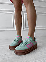 Adidas Gazelle Green Pink