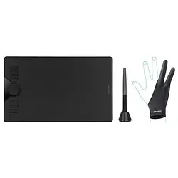 Графічний планшет Huion HS610 Black + рукавичка